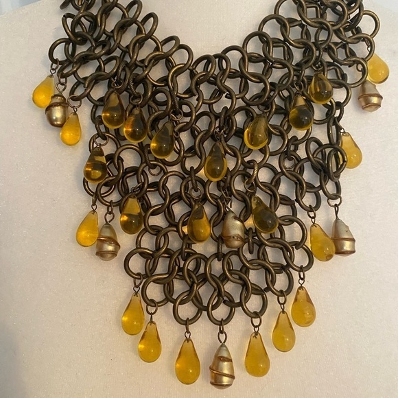 Vintage Bronze Statement Necklace - Picture 3 of 4